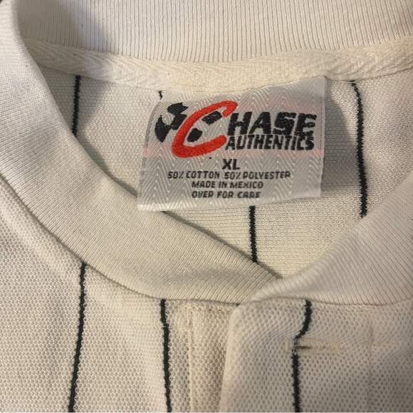 Vintage 1997 Chase Authentics Nascar Pinstripe Henley - Picture 2 of 6